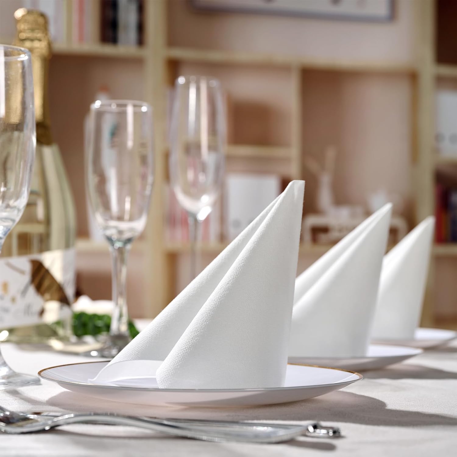 wedding white airlaid napkins